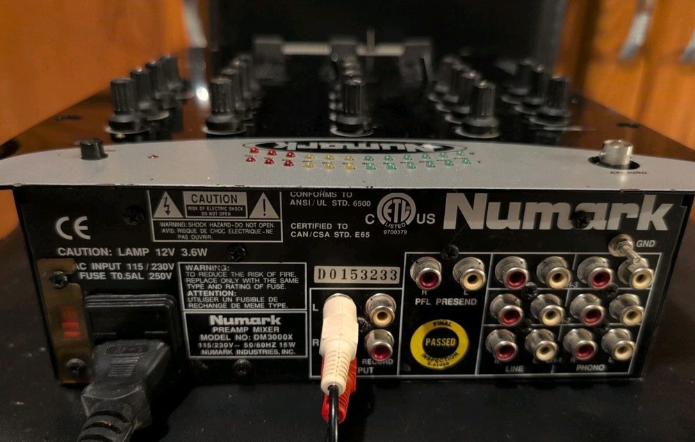 Numark DM3000X Scratch Master Mixer - Good Working Condition