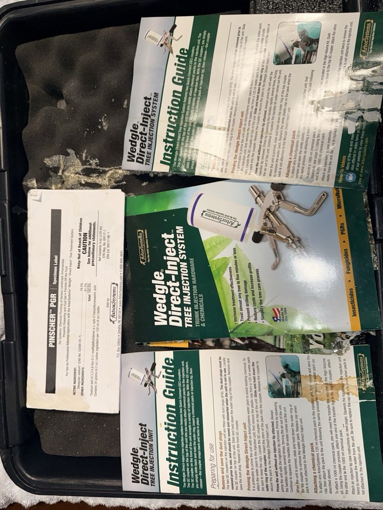 2 Sets- ArborSystems Wedgle Direct-Inject Tree Injection Kits, Cases & More
