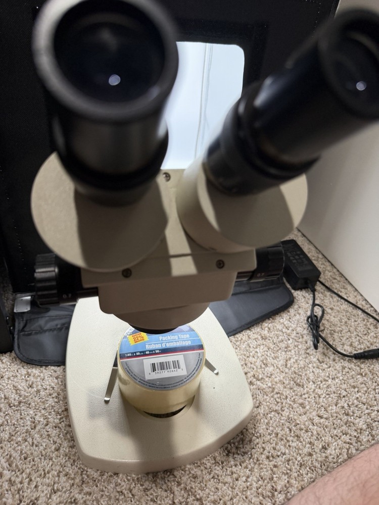Binocular Stereo Microscope Upright WF10X Adjustable Zoom 0.7x-4.5x