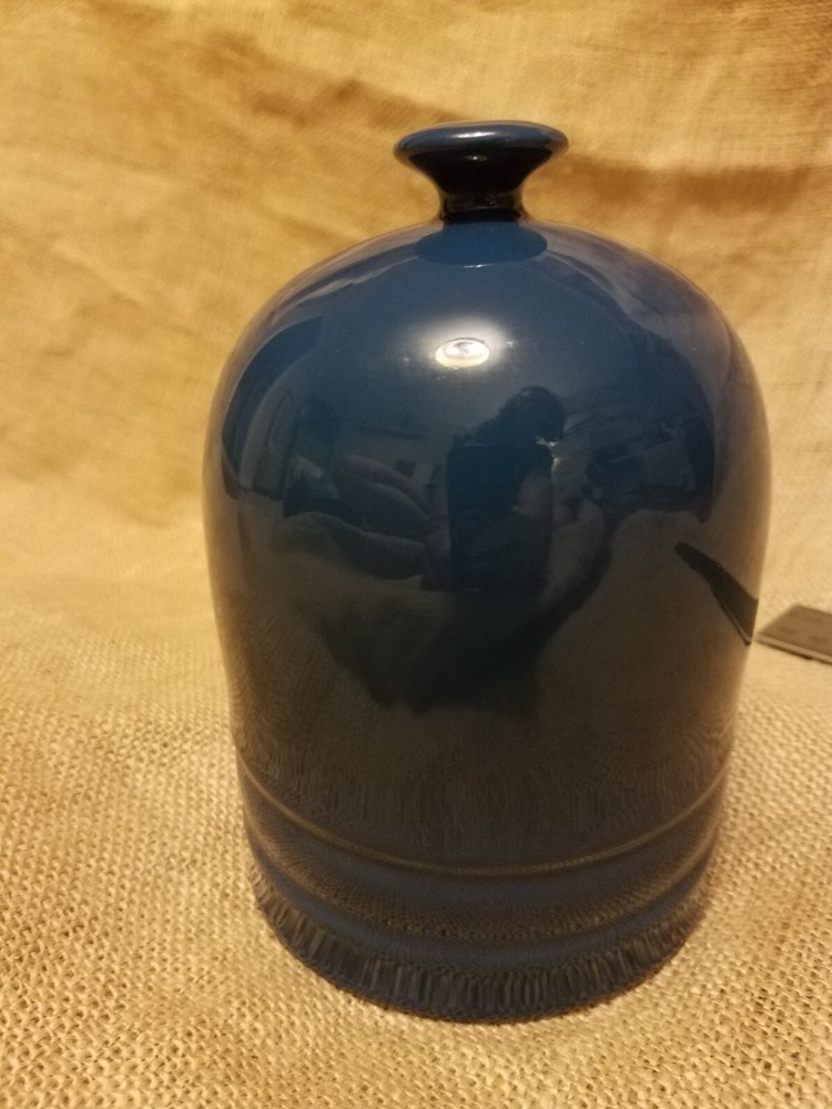 Chef's Blue Stoneware Sponge Holder for Kitchen Sink