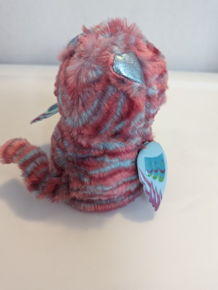Hatchimals Fabula Forest Pink & Green Owl Spinmaster Interactive Bird Toy *works