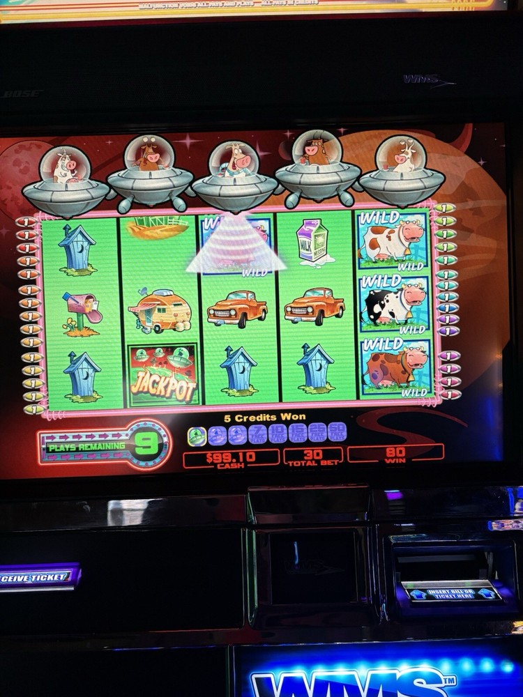 WMS BB2 SLOT MACHINE SOFTWARE GAME CARD ONLY INVADERS FROM PLANET MOOLAH TESTED
