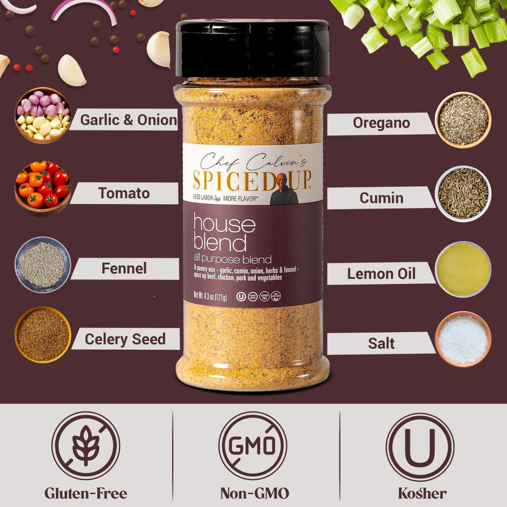 2 Pack BBQ Spice & All Purpose Seasoning Set for Grilling, Roasting & Cooking