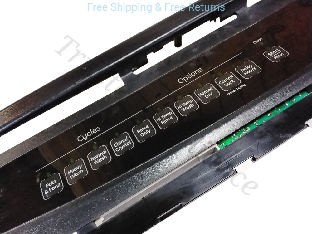 OEM Dishwasher Control Panel with Board 165d8417 BLACK