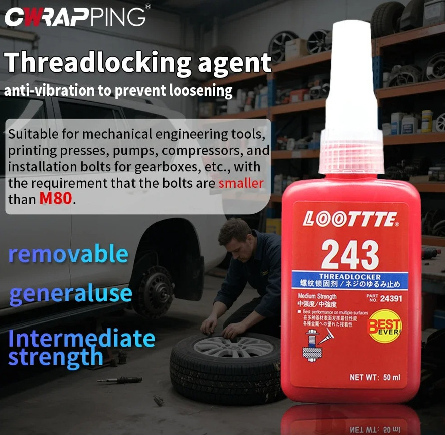 1pc 50ml Thread Locking Agent Sealant Anaerobic Screw Adhesive Fast Curing - NEW
