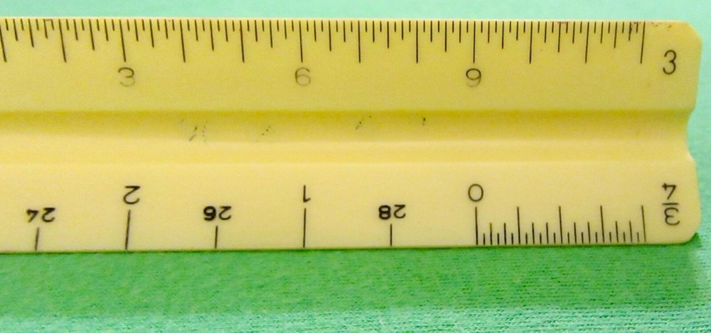 Vintage Triangle Architect Ruler Made in West Germany
