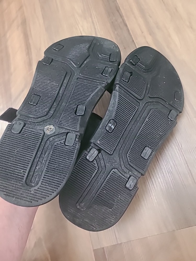 Men's Unltd Black Hook And Loop Summer Sandals Size 9