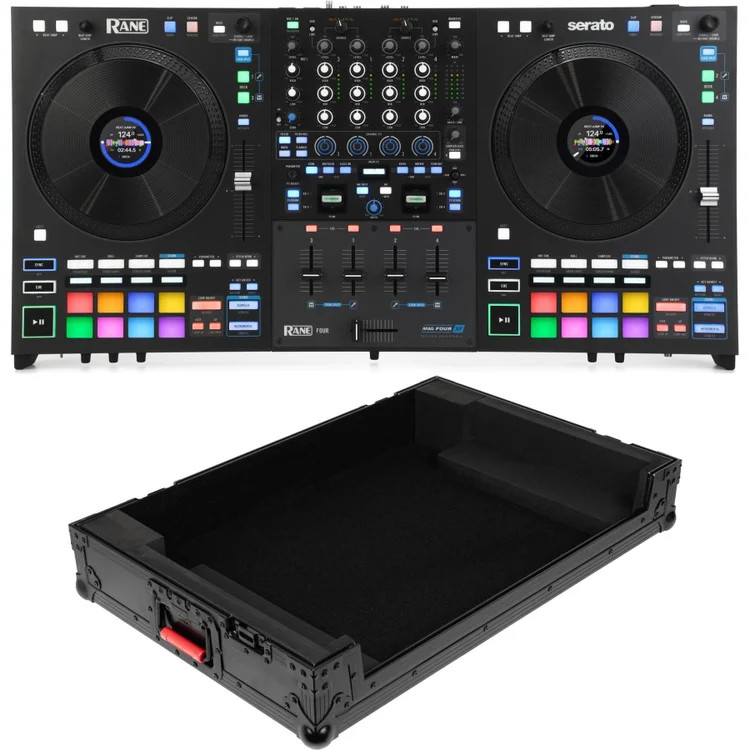 Rane Four 4-channel DJ Controller with Onyx Flight Case
