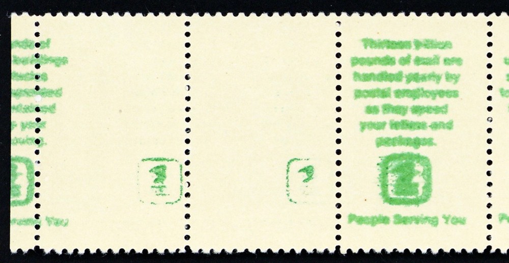 1498a, Mint NH 8¢ Back Inscription Almost Completely Missing On Two Stuart Katz