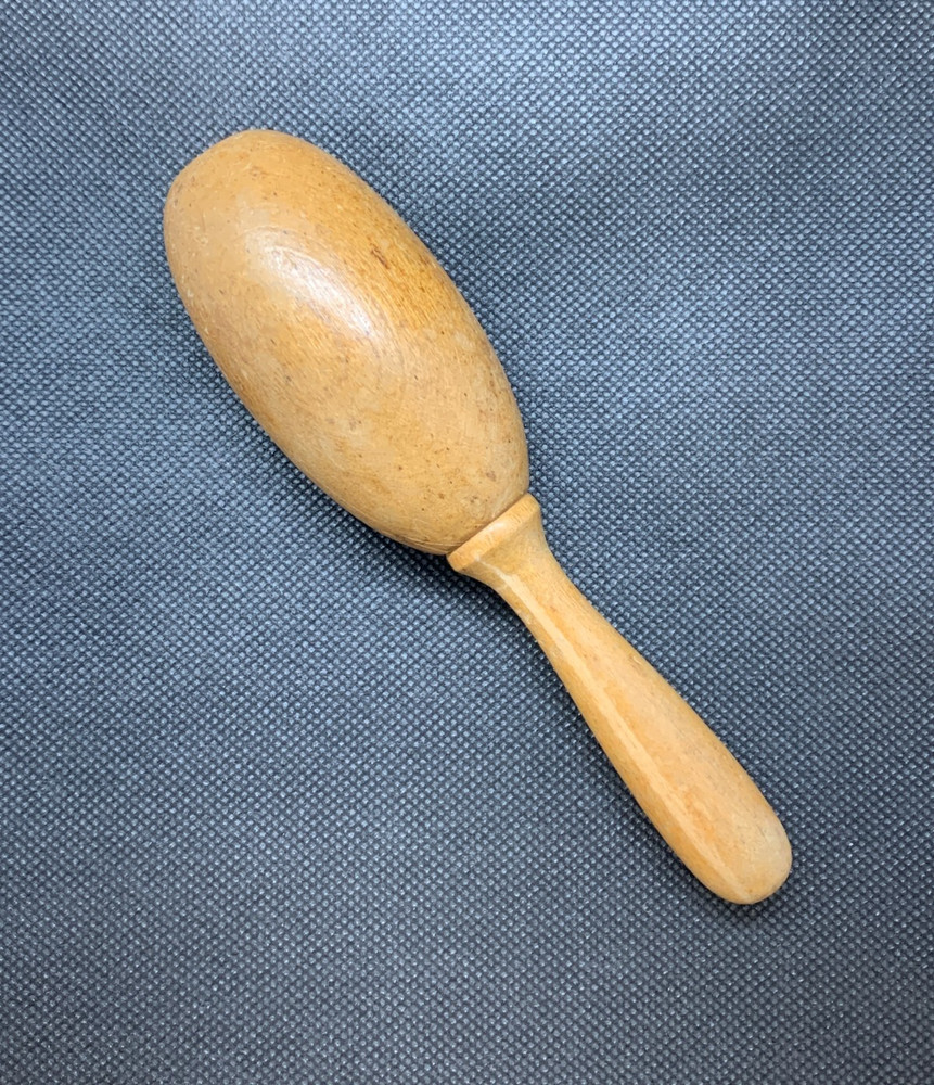 Vintage Wooden Sock Darning Egg Mending Tool
