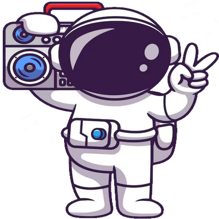 30 Custom Rockin' Astronaut Personalized Address Labels