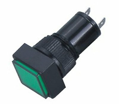 Illuminated LED Panel Lamps "Green" 3-13 Volts DC