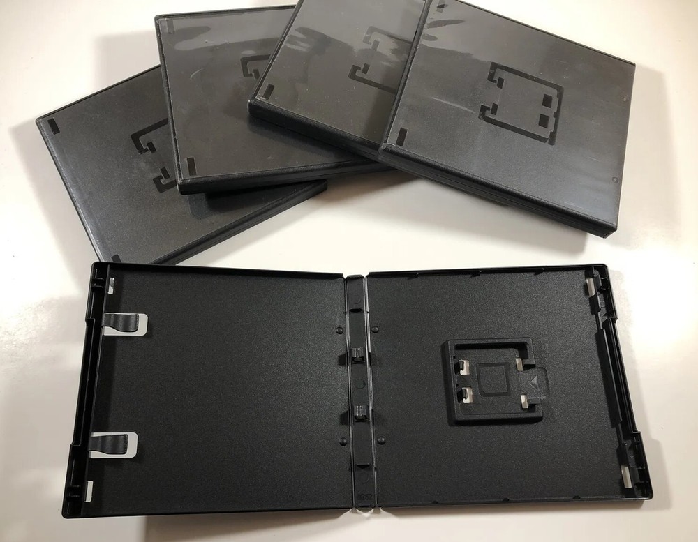 5 unbranded Nintendo DS/3DS Replacement cases- Black - Ships TODAY
