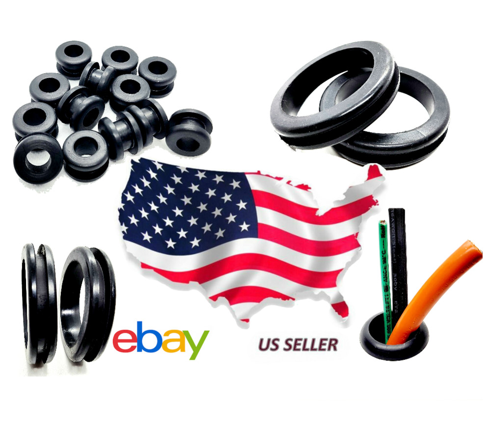 Solid Rubber Grommet Without Hole for 35mm Panel Hole 42mm OD Fits 3mm Panel