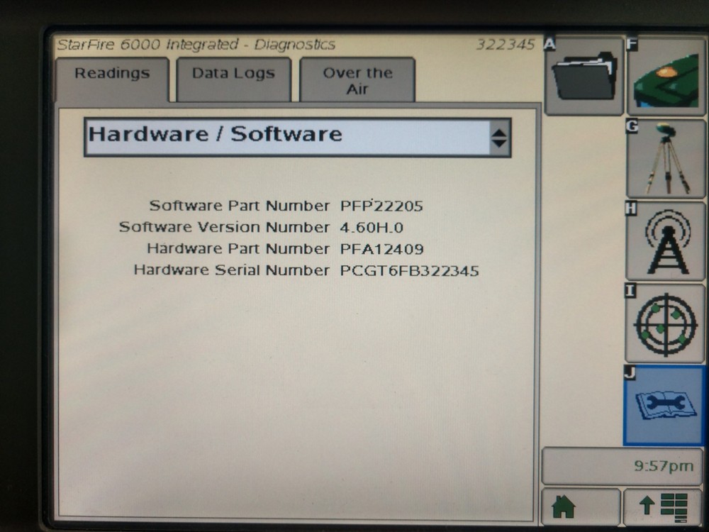 John Deere SF6000 RTK Starfire GPS Integrated Receiver