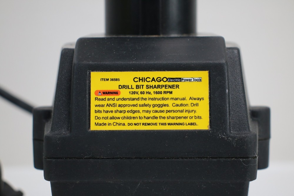 Chicago Electric Drill Bit Sharpener 36585