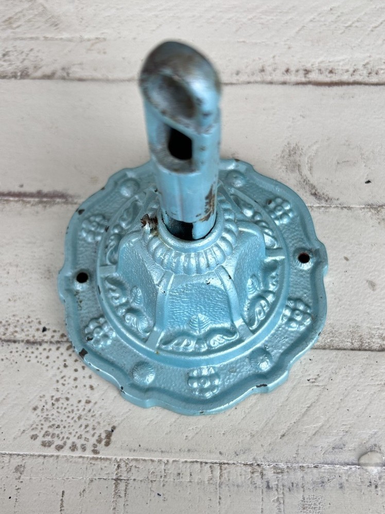 Vintage Antique Ceiling Bracket Chain Loop Ceiling Mount Cast Iron