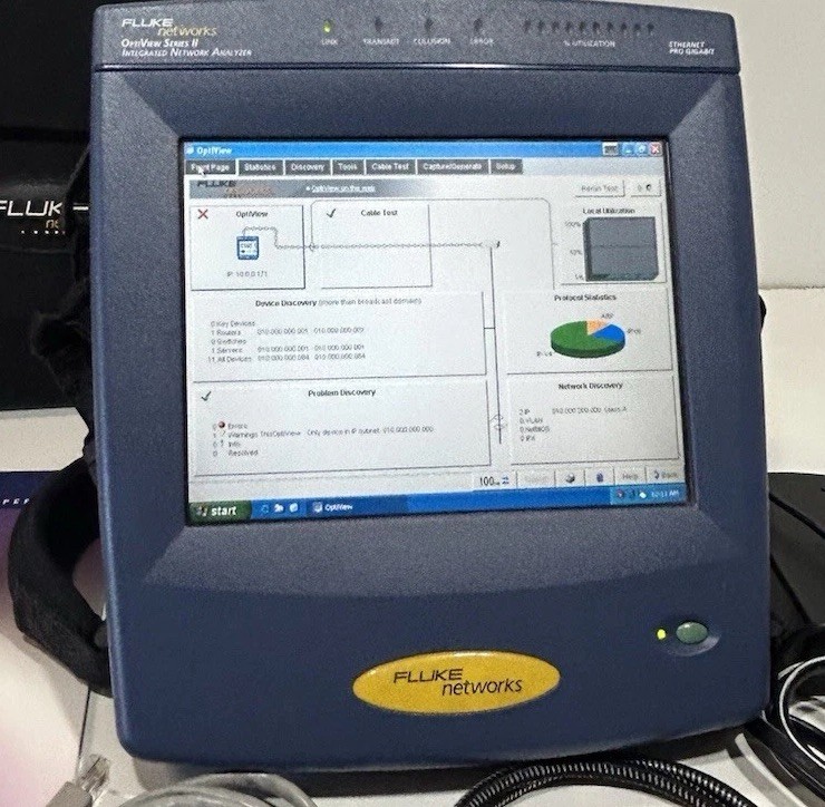 Fluke Network Optiview Series II Integrated Network Analyzer Excellent Condition
