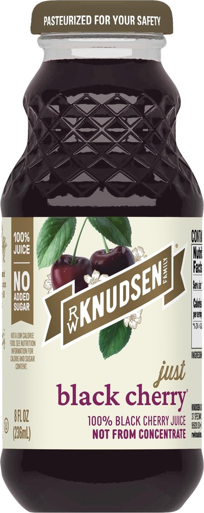 Just Black Cherry Juice, 8 fl oz (12 Pack)