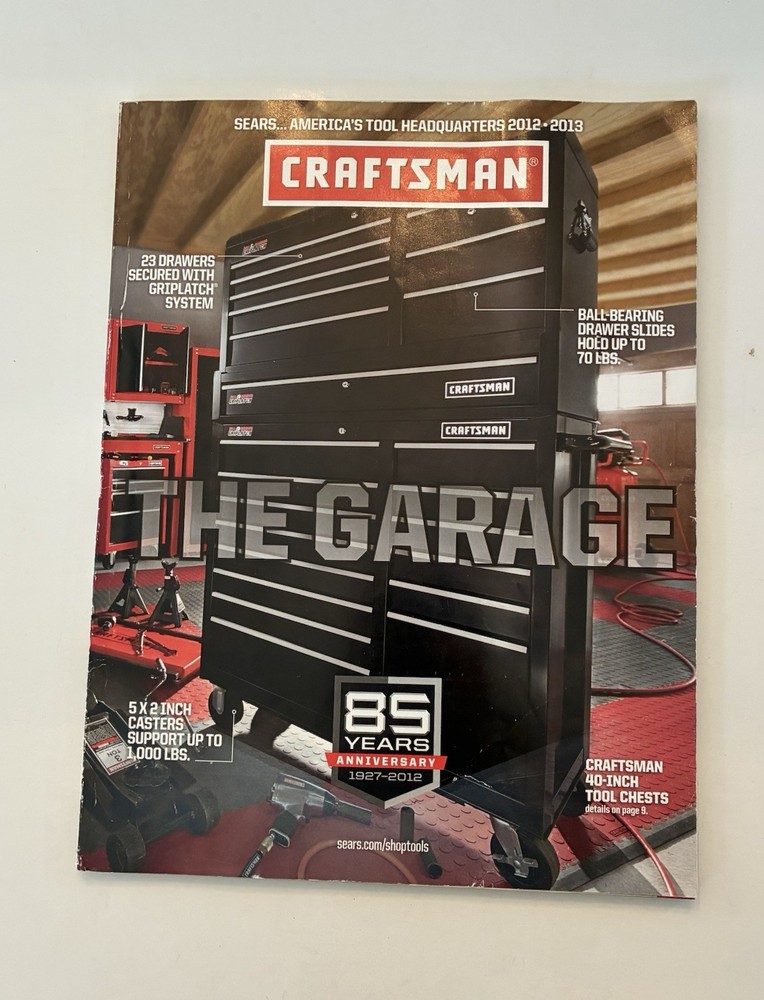 Sears Craftsman Tool Catalog Vintage 2012-2013 Used