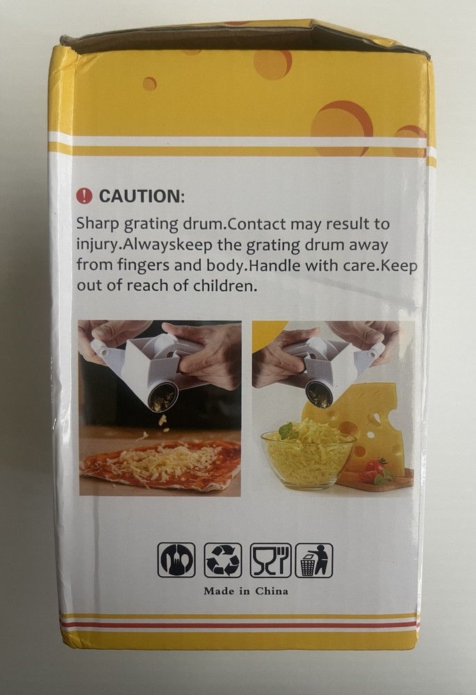 Handheld Rotary Cheese Grater—NIB