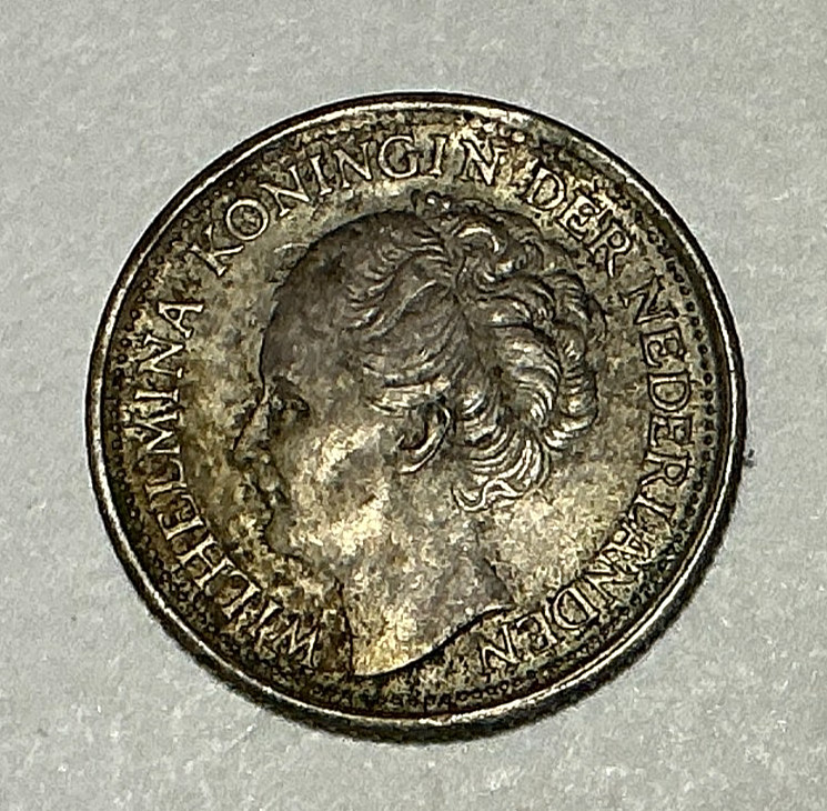1944-S Netherlands 10 Cents KM# 163