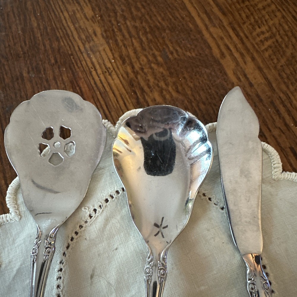 Oneida Brahms Set Of 3 Serving Pieces Community Stainless Flatware