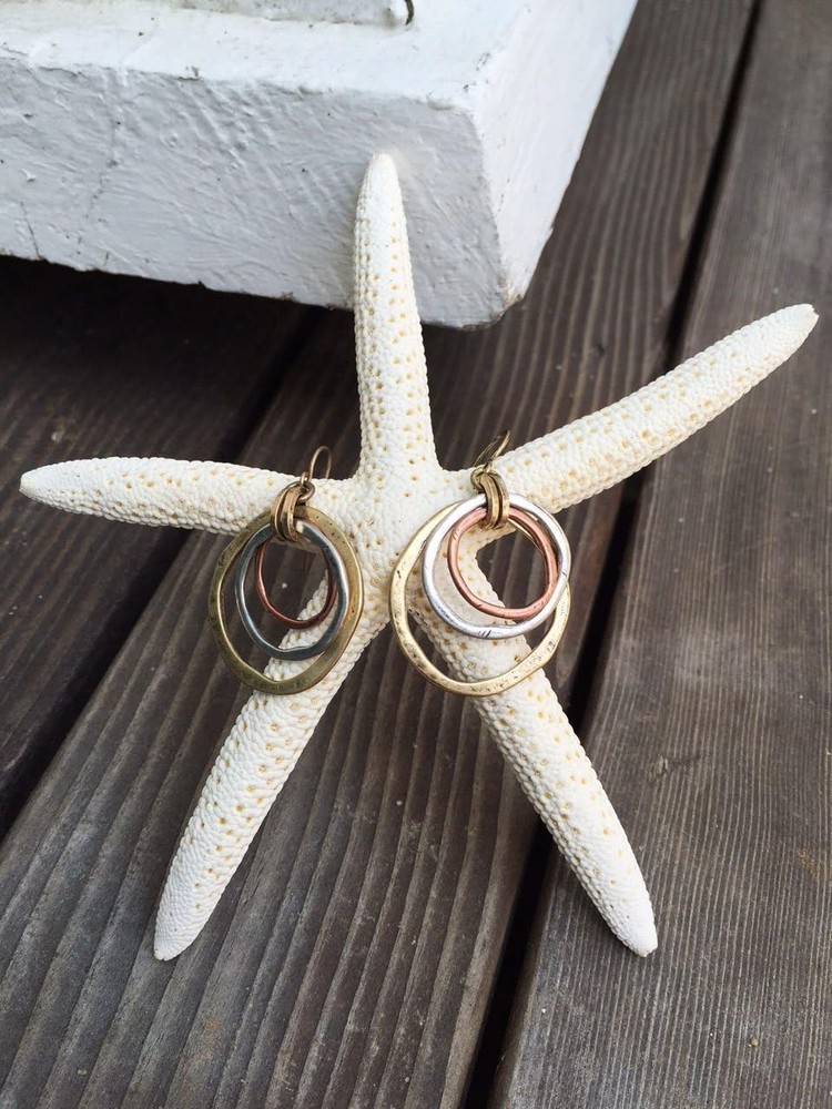 Handmade on Cape Cod by Artist Judith Stiles, Trusted Maker, Sunrise Dangle...