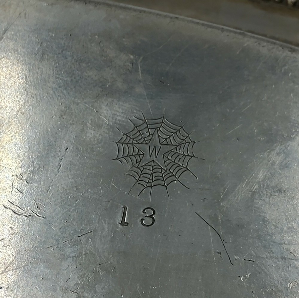Antique Victorian E G Webster Silver Plate Crumb Tray Set