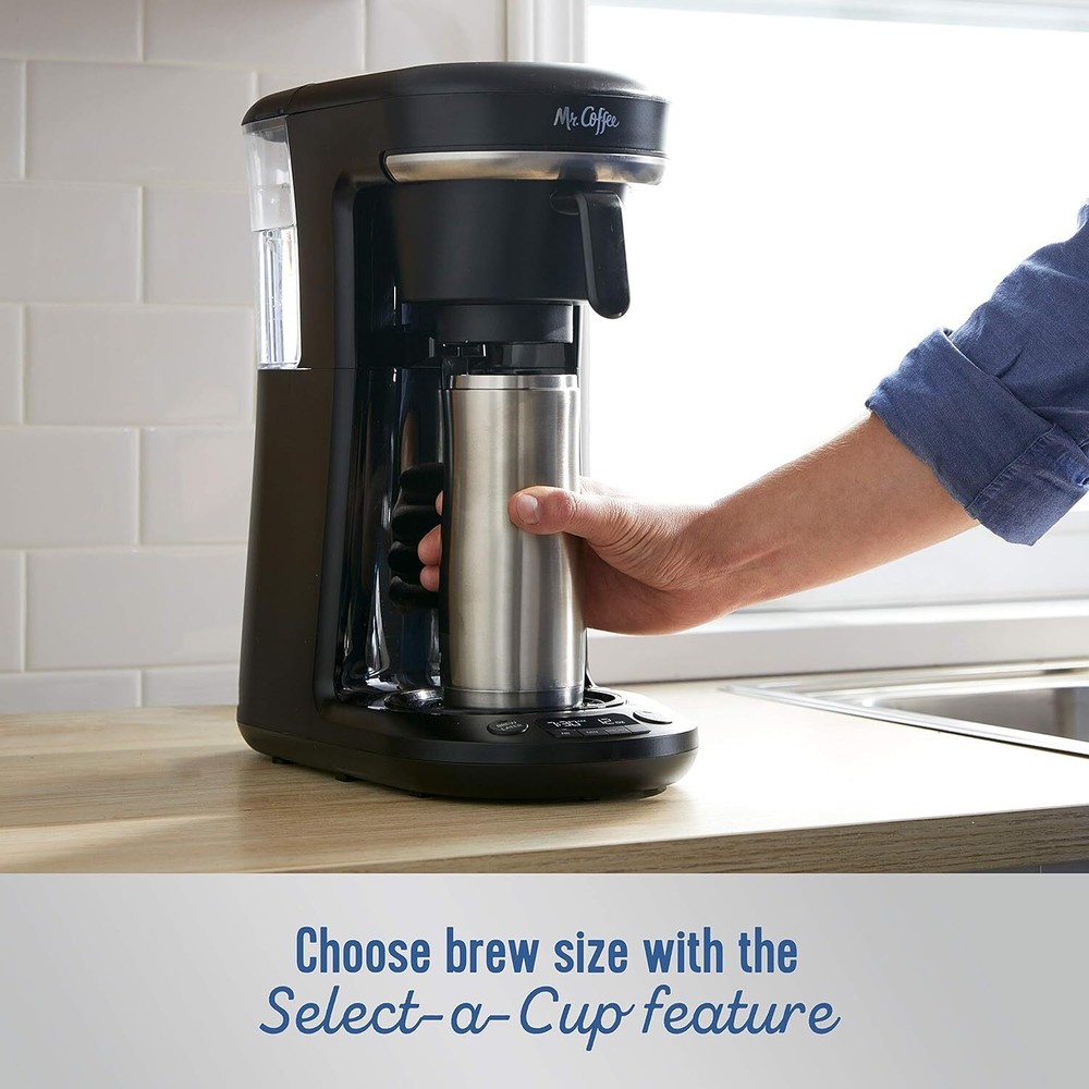 Mr. Coffee 10 Cups Single Serve Programmable Coffee Maker Machine Carafe, Black