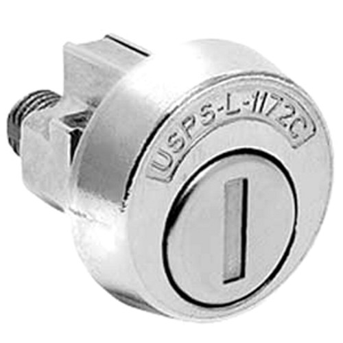 CompX C9100 Pin Tumbler Mailbox Lock, Bright Nickel, Keyed Different