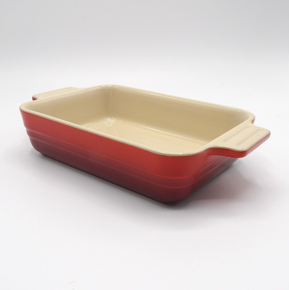 CERISE (CHERRY) BY LE CREUSET 7” RECTANGULAR BAKER BAKING DISH NEW
