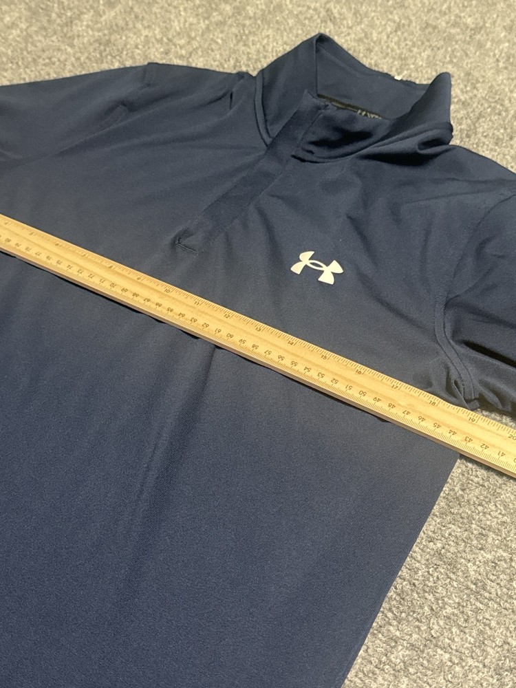 Under Armour Golf Mens Navy Blue 1/4 Zip Pullover small