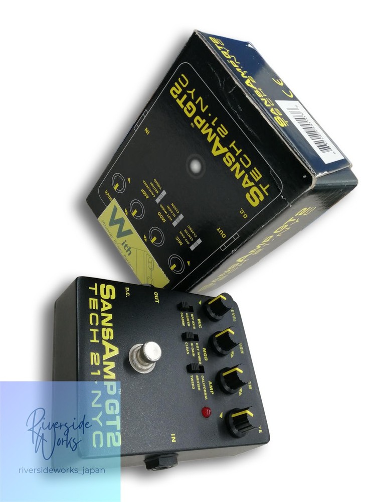 TECH 21 SansAmp GT2 Effects Pedal Guitar Amp Simulator Used JP