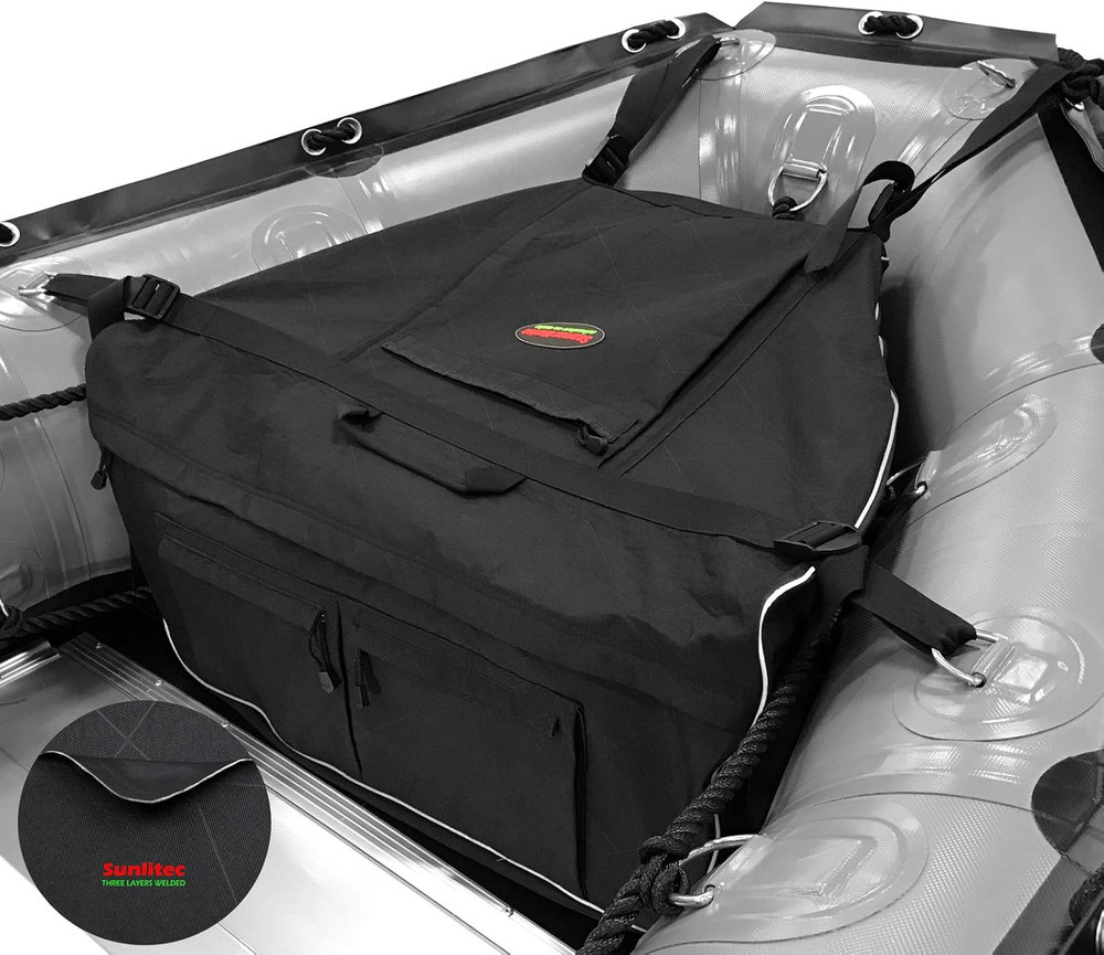 Sunlitec Front Accessory Storage Bow Bag for Inflatable Boat, with Reflective Li