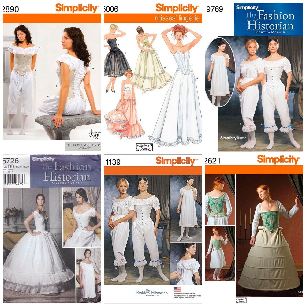 OOP Simplicity Historical Under Garments Costume Pattern Renaissance UPIC