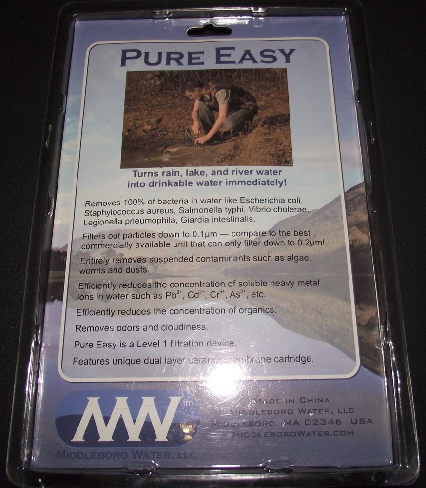 Pure Easy Micro-Ceramic Purifier Hiking Water Filter Survival Purification
