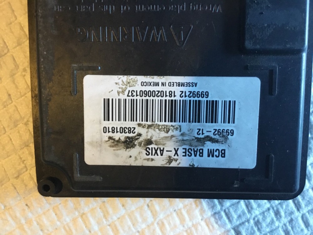2015 HARLEY DAVIDSON SOFTAIL BCM ALARM TURNSIGNAL MODULE