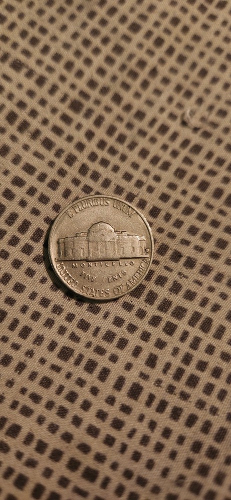 1961 Error Nickel "5 ENTS" Broken Die Missing Letters (FIVE ENTS) No "C" ERROR