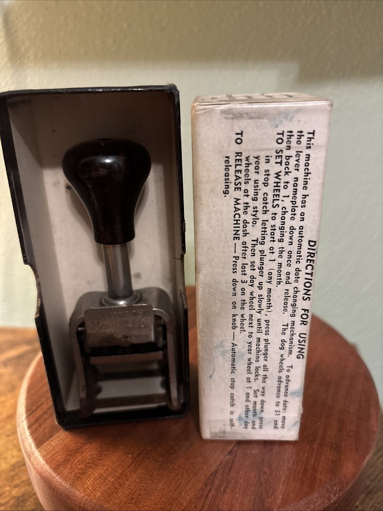 Vintage Roberts "The FORCE Darting Machine Mod. 450 Numbering Machine