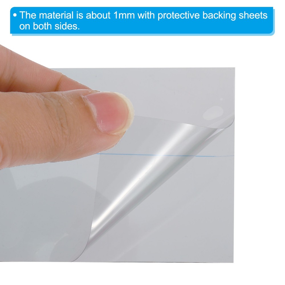 2 Pack 6.5" Polarized Film Sheets Adhesive Polarizer Linear Polarizing Filter