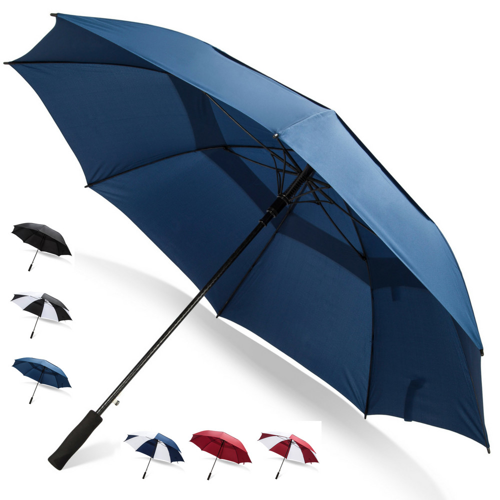 Third Floor Umbrellas 62 Inch Automatic Open Golf Umbrella - Large Vented Canopy