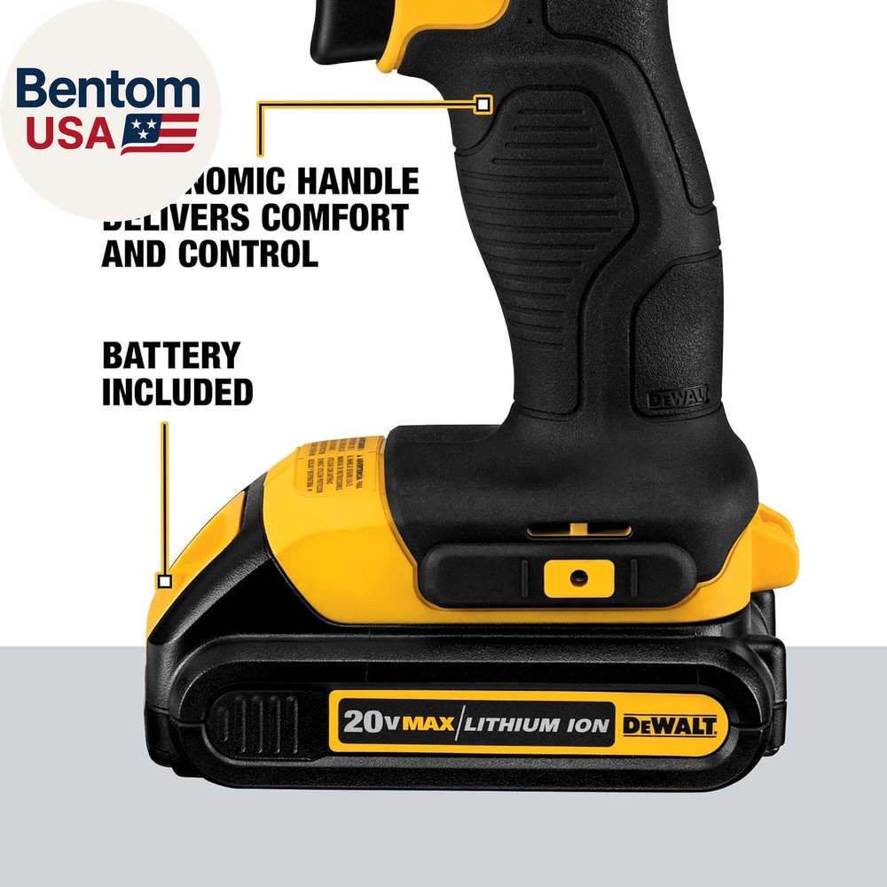 20V Max Cordless Drill Driver Set, 2 Speed, High Performance Motor, Includes 2 X