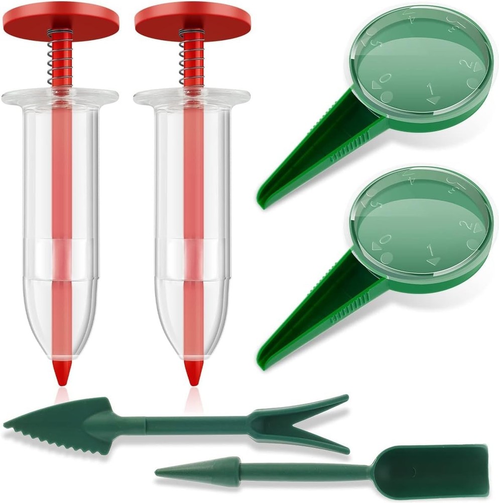 6Pcs Mini Sowing Seed Dispenser, Seed Planter Tool, Handheld Seed Planter, Mi...