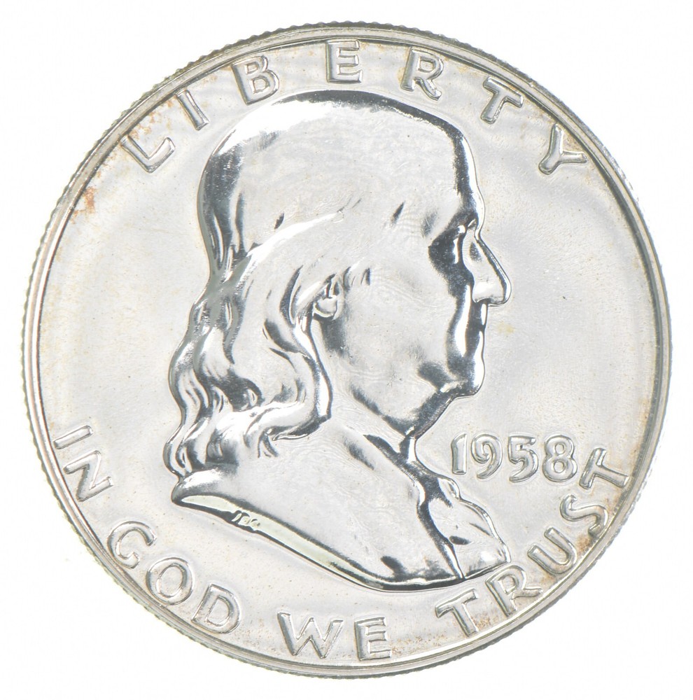 1958 Proof Franklin Half Dollar