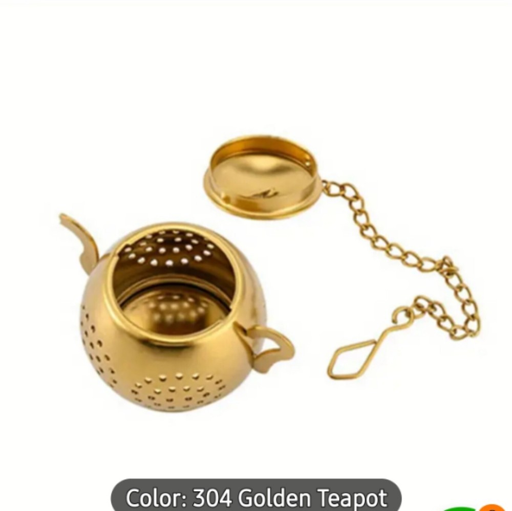 Golden Color Mini Tea Pot Tea Infuser