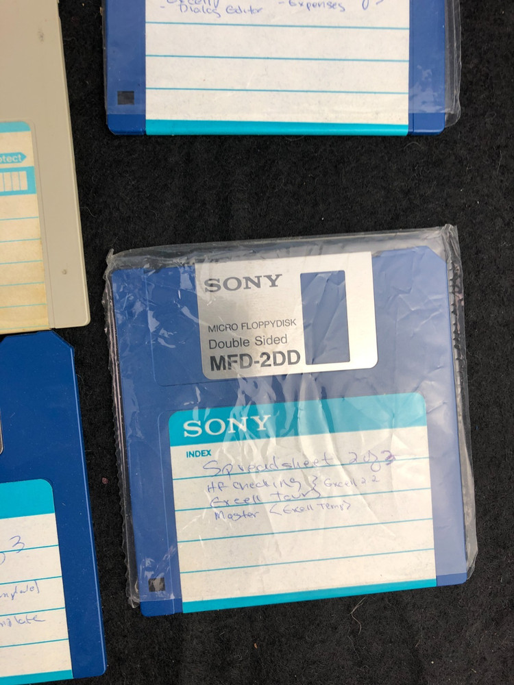 Vintage Macintosh Mircrosoft Multiplan Excel Basics Disks