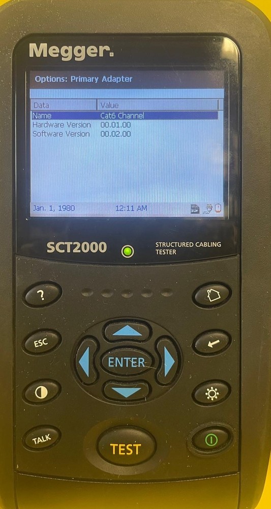 Megger SCT2000 Structured Cable Tester Kit SCT 2000 Series Cabling