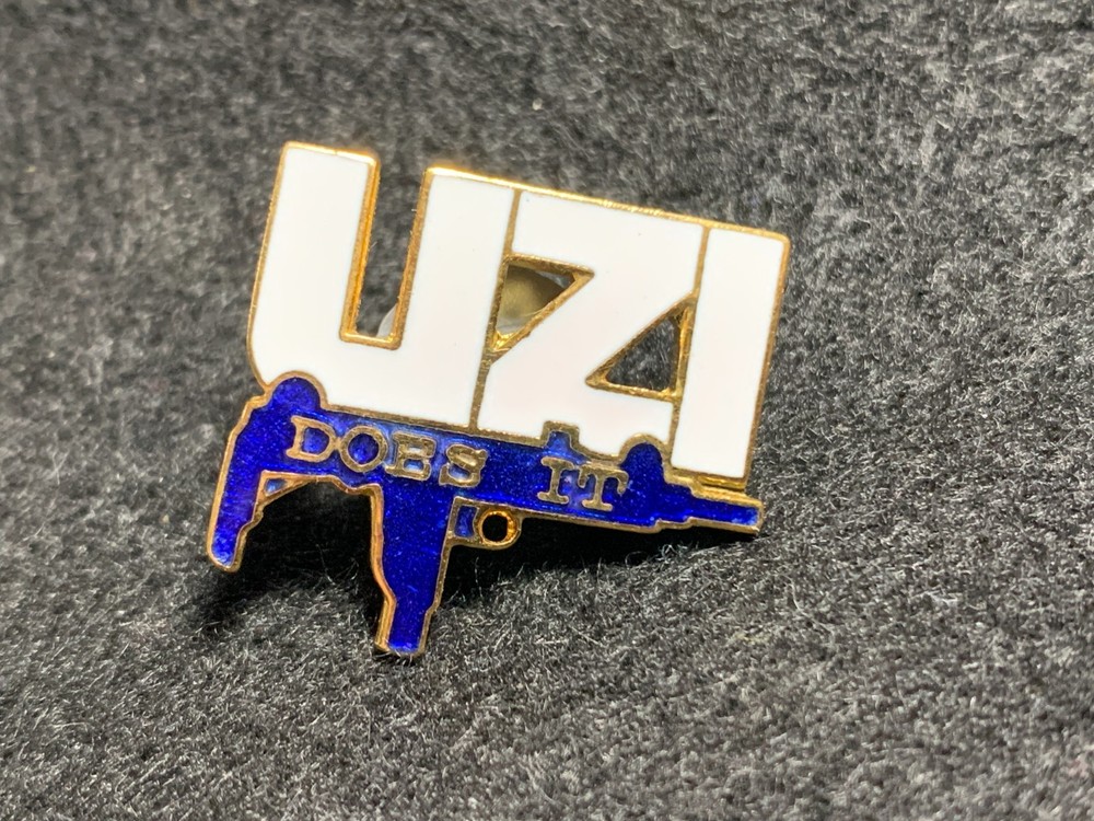 UZI Does It Machine Gun Pin