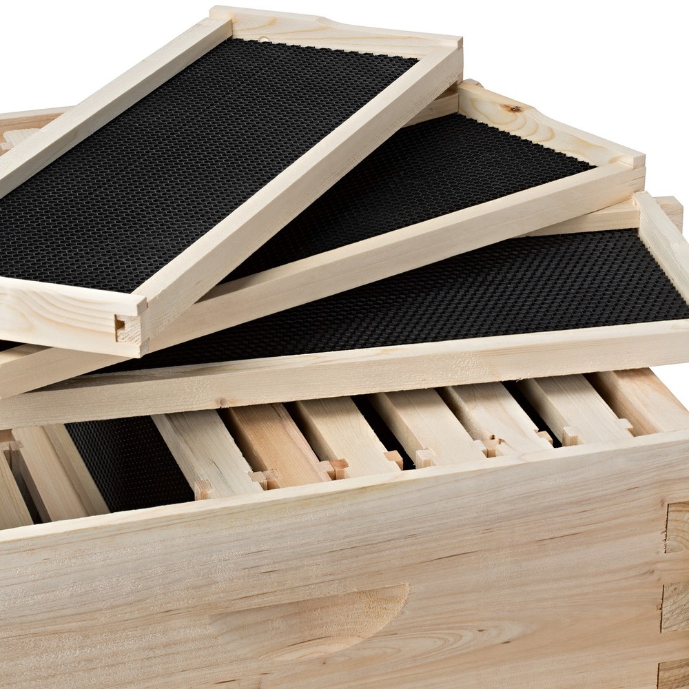 Beehive 20 Frame Complete Box Kit (10 Deep-10 Medium) Langstroth Beekeeping